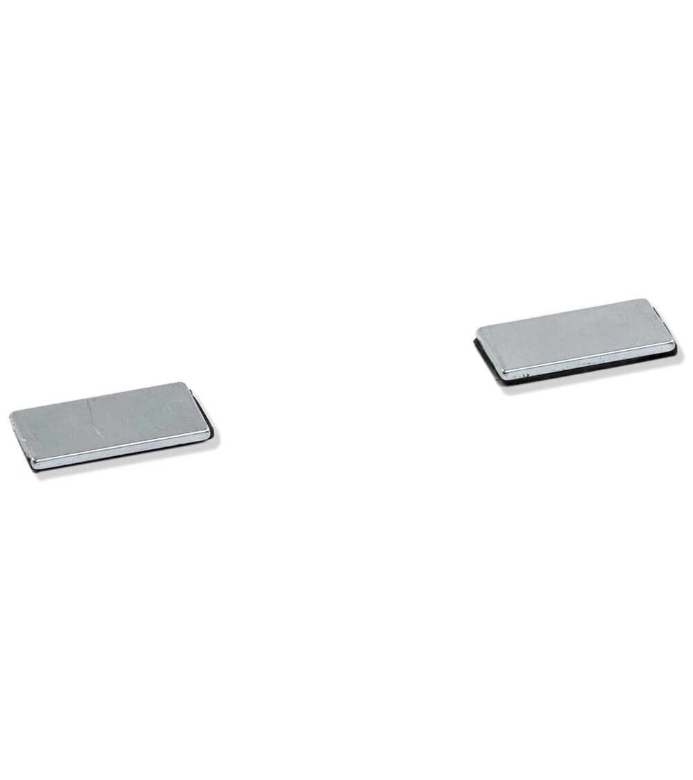 Coppia clip magnetiche con strisce adesive