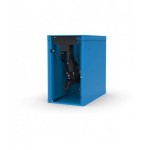Banco professionale con ruote, 8 cassetti, porta, ripiano regolabile e morsa, 300 cm, blu e antracite