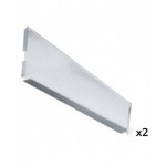 Coppia divisori trapezoidali zincati aggiuntivi, L16 x P293 x H187 mm
