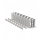 Kit 3 Pannelli porta attrezzi e 2 bordi, 1438x40x304 mm