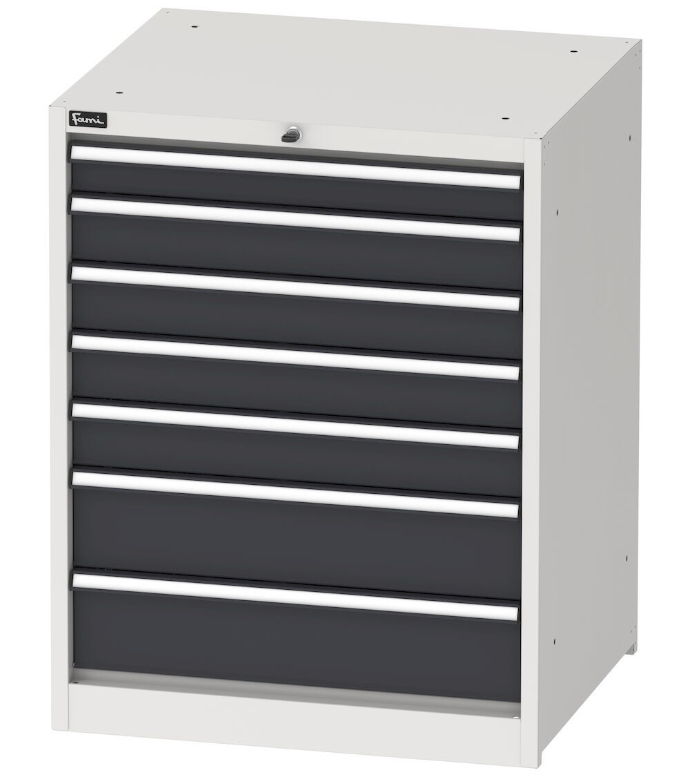 Armadio con 7 cassetti Garage