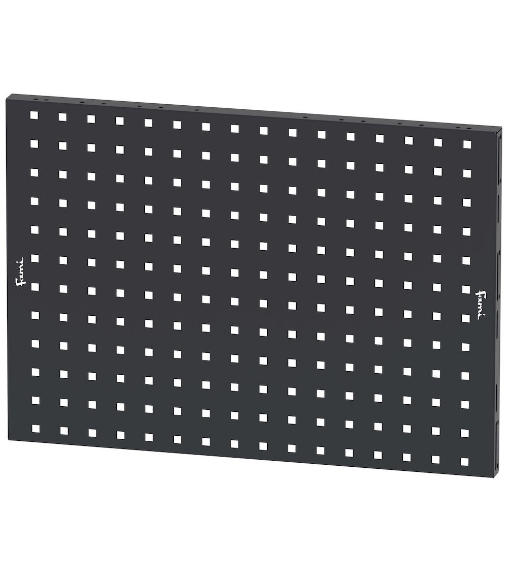Pannello forato/mensola con 1 bordo fermacasse, L647 x P60 x H456 mm, Antracite