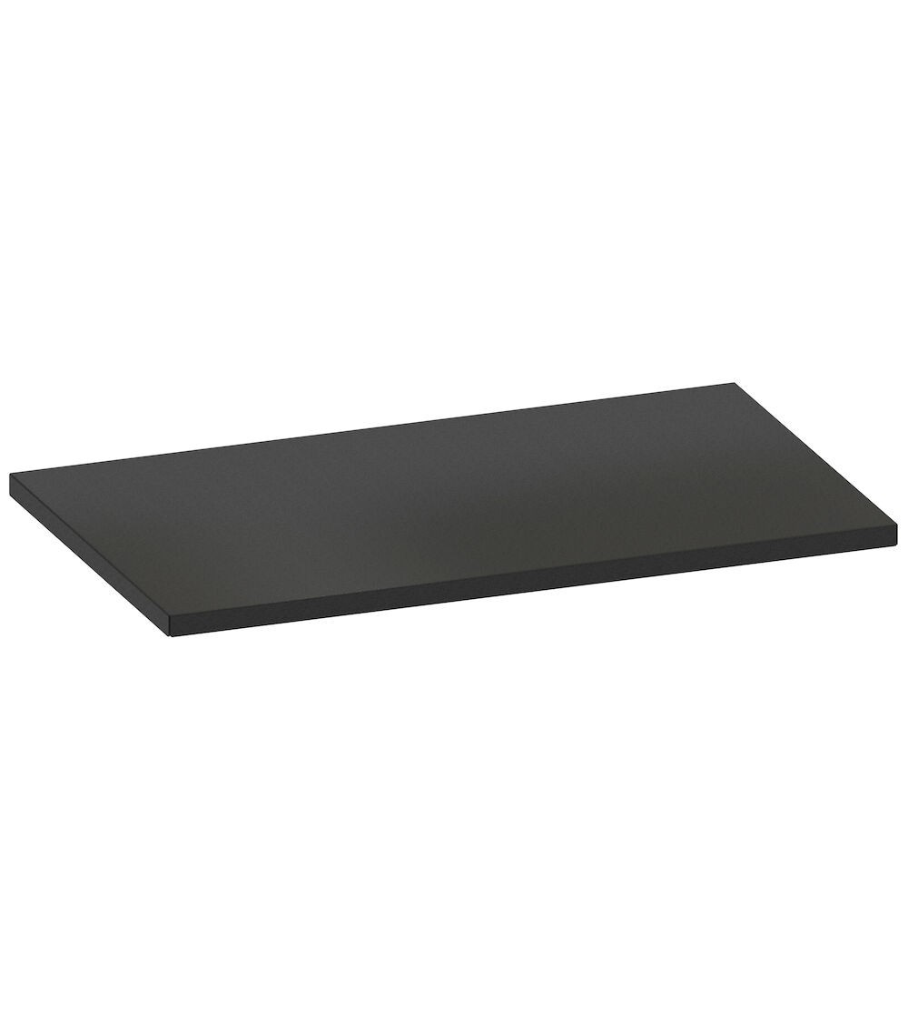 Top in acciaio gommato, L1020 x P600x H32 mm
