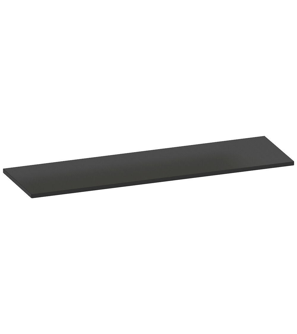 Top in acciaio gommato per armadio da officina, L2040 x P600x H32 mm