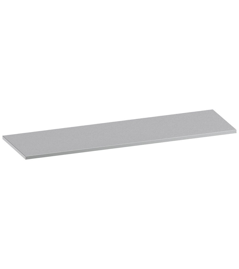 Top in acciaio inox satinato, L2040 x P600x H32 mm