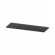 Top in acciaio gommato, L1734 x P600 x H32 mm