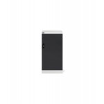 Armadio con ante a battente 24x27 EH, PERFOM11007, colore grigio chiaro e grigio antracite