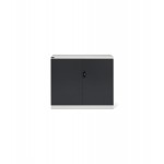 Armadio con ante a battente 64x27 EH, PERFOM15001, colore grigio chiaro e antracite