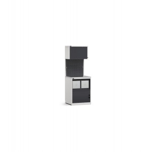 Modulo con armadio con vano rifiuti, L 714 mm GARAGE008