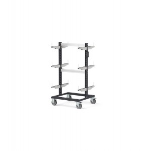 Carrello rastrelliera, L 761 mm BINCART0708