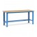 Banco Work Up con piano in legno, 200cm, blu